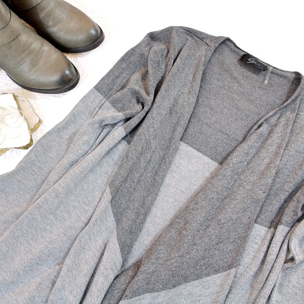 Two Tone Grey Cardigan